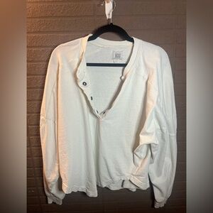 BDG Light Cream Knit Top